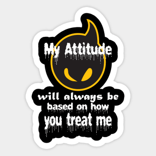 Yellow Angry Dot Sticker